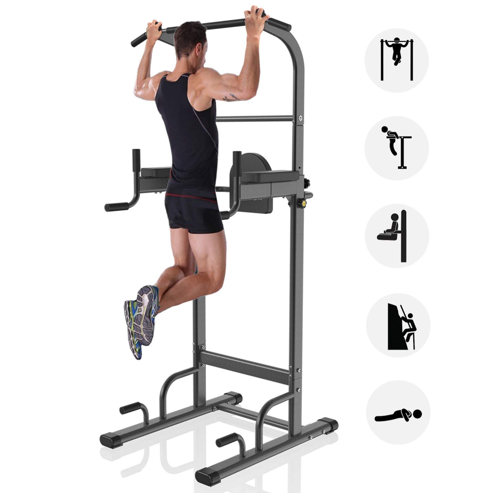 Squat Rack Attrezzatura per Il Fitness Super Large Pull-Up Regolazione A 14 Segmenti Sollevatore per Pull-Up Esercizio per Muscoli Addominali