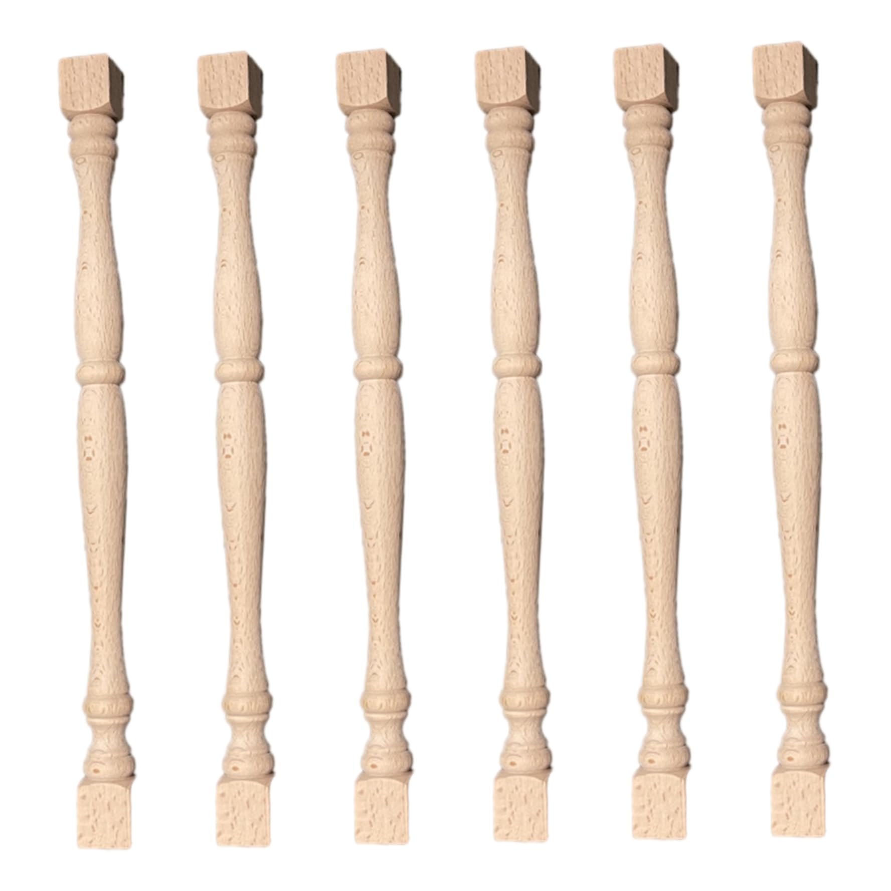 Broches en bois pour balustre inachevé et bricolage de rampe d'escalier