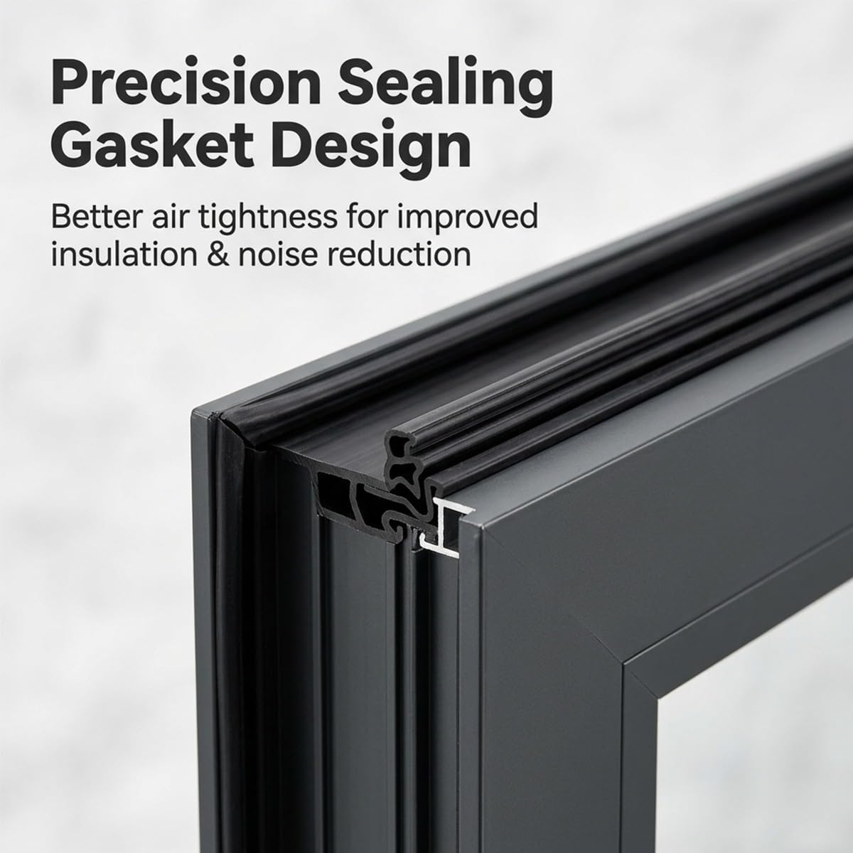Ventana Abatible de Aluminio para Sótano, Cristal Resistente para Repuesto de Ventana Cobertizo, Buena Ventilación para Dormitorio, Baño y Cocina(R-OP Gray,18x12")