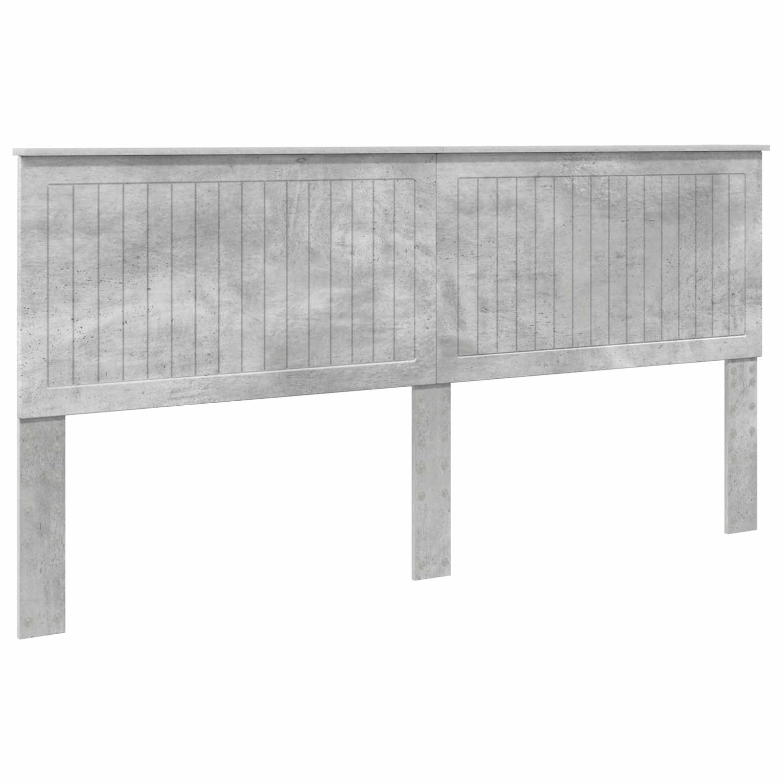 vidaXL Cabecero con cabecera Gris Concreto 200 cm Madera contrachapada, Accesorios Elegantes para el Dormitorio, Decorativos Modernos, Zona de Descanso Comfy, diseño contemporáneo