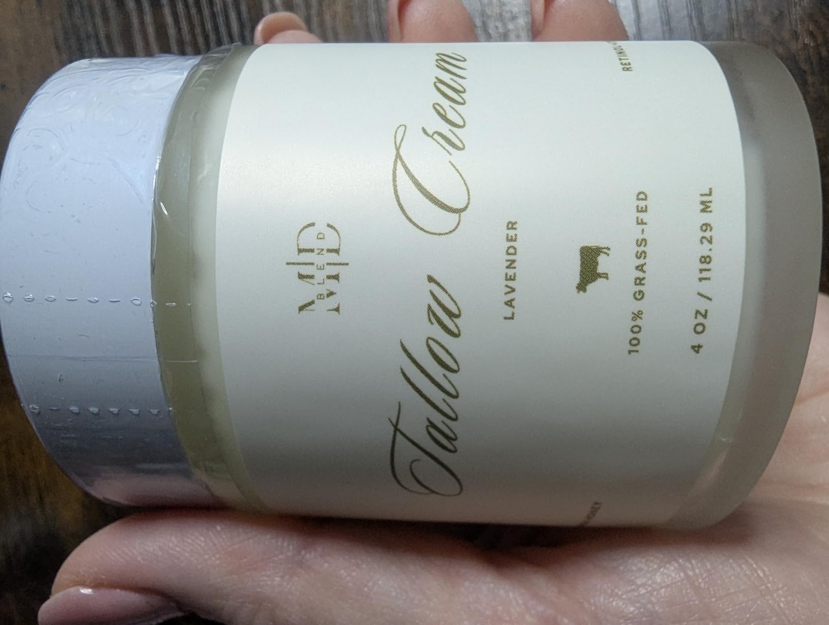 M.D. Blend Tallow Cream Moisturizer With Lavender For Face & Body, Daily Hydration And Skin Care Support For Dry And Sensitive Skin