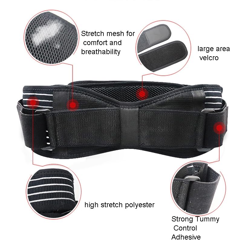Faja sacroilíaca ajustable para alivio de dolor lumbar miniatura 5