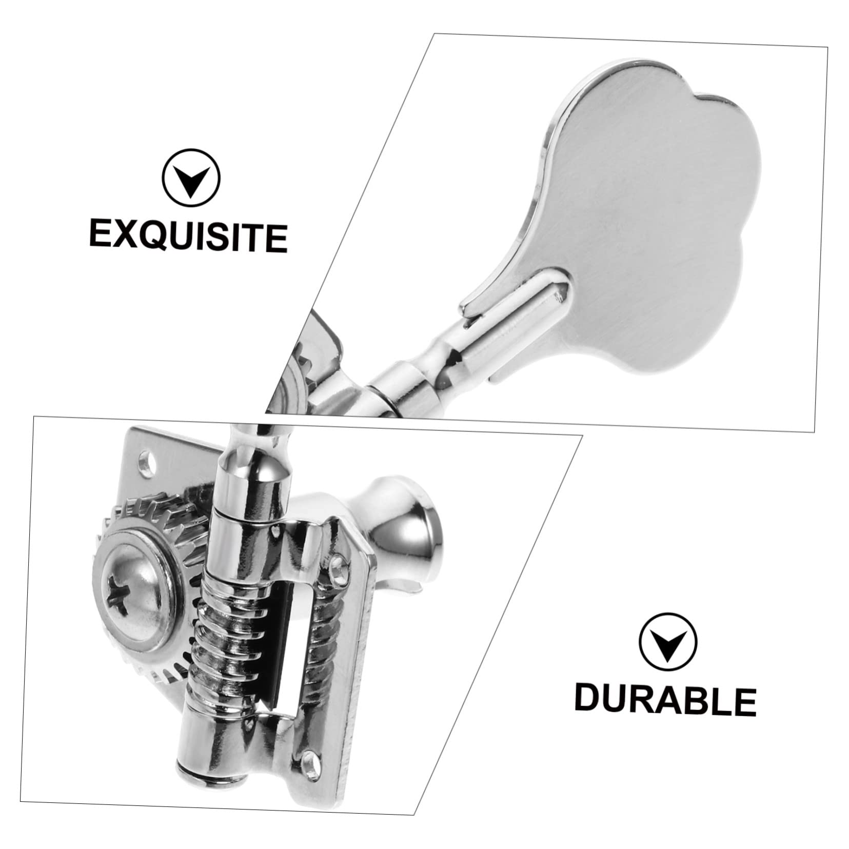GOOHOCHY 1 Set Metal Classic Bass String Tuning Pegs Bass Guitar Knobs Tuners Machine Heads Guitar Tuning Keys