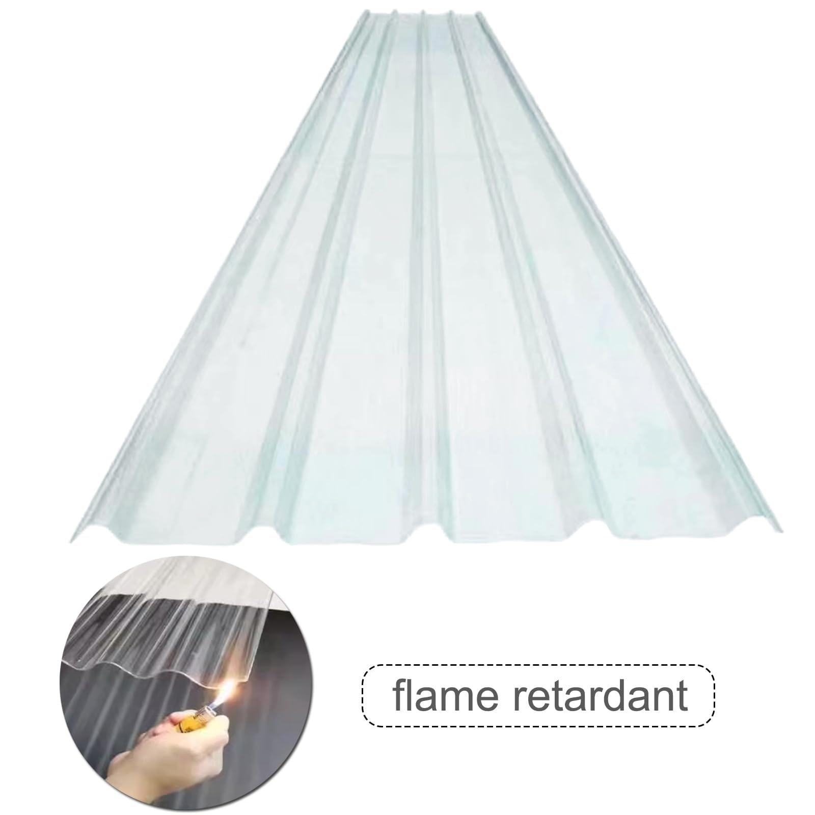 Pannelli Trasparenti per coperture, lastre Ondulate per coperture, Pannelli FRP per Illuminazione Diurna da 1,2 mm di Spessore, Rivestimento del Tetto Dell'Edificio, Pannello Trasparente Ant