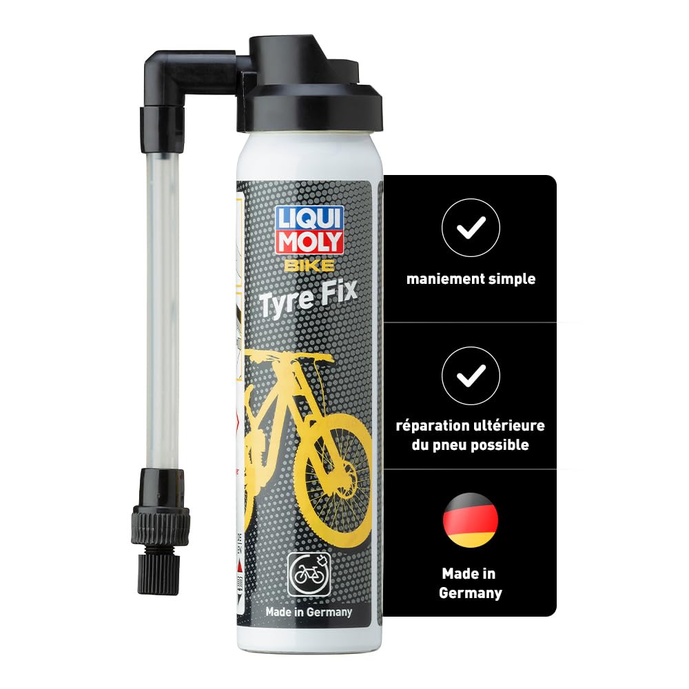 LIQUI MOLY Bike Spray de réparation pour pneus de vélo, 75 ml, Déchange de pneus de vélo, SKU: 6056 | 6056, Bike Tyre Fix
