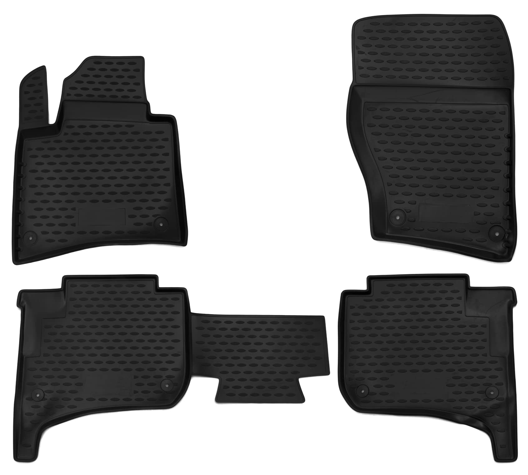 Kofferraumwanne & Fußmatten im Set passend für VW Touareg 2 Bj 2010- | TPE-Material, erhöhter Rand, wasserdicht, rutschhemmend, pflegeleicht, UV- & witterungsbeständig