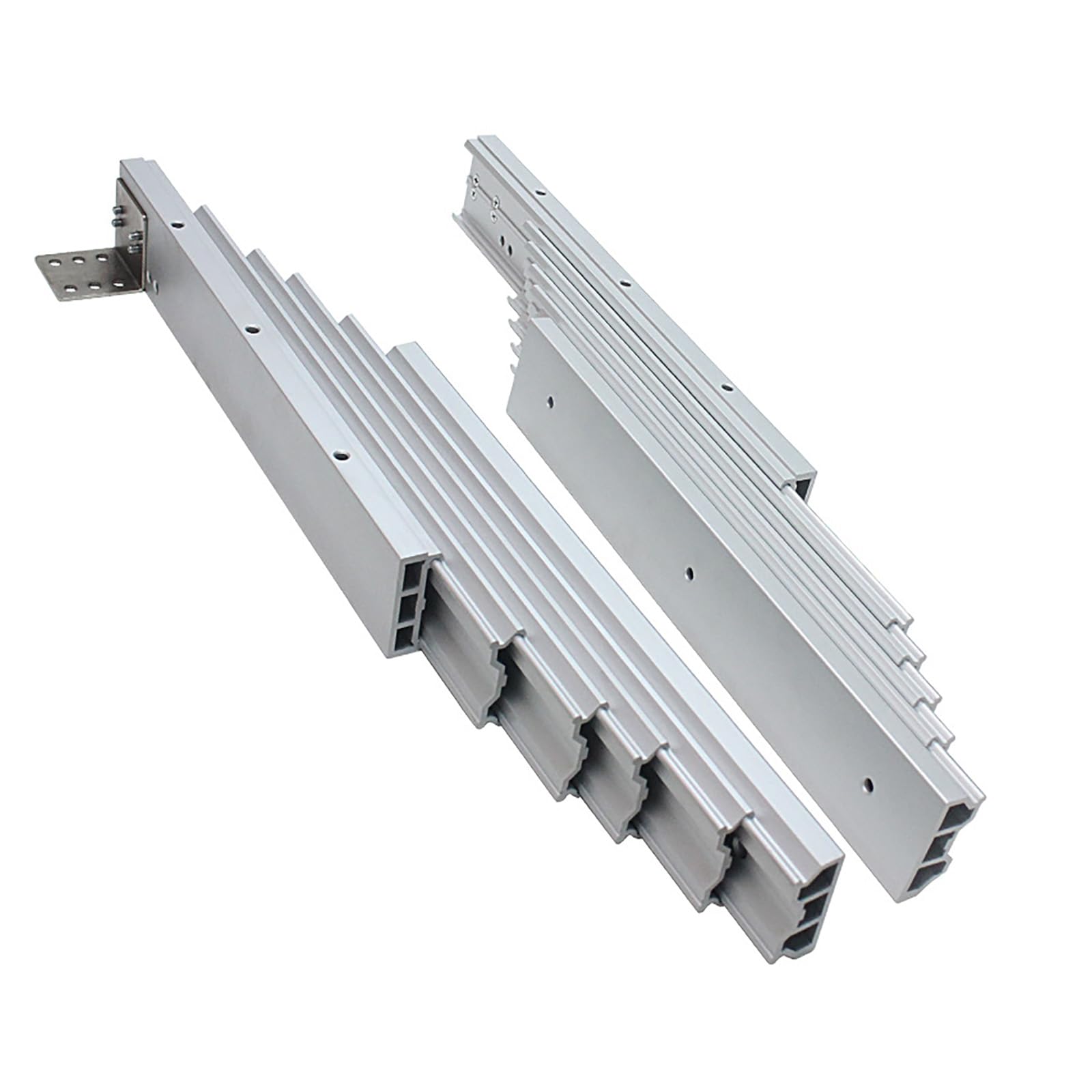 Glissière de table en aluminium premium pour plan de travail dissimulé 1450mm