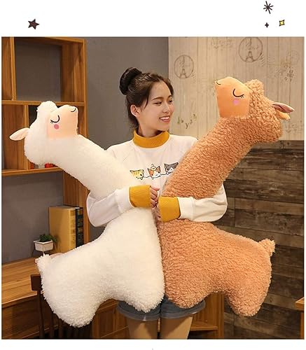 Miniatura 7 de Hofun4U Almohada de felpa de llama, almohada de cuerpo largo de felpa de alpaca de 51 pulgadas, animal de peluche de alpaca, regalo de Navidad y