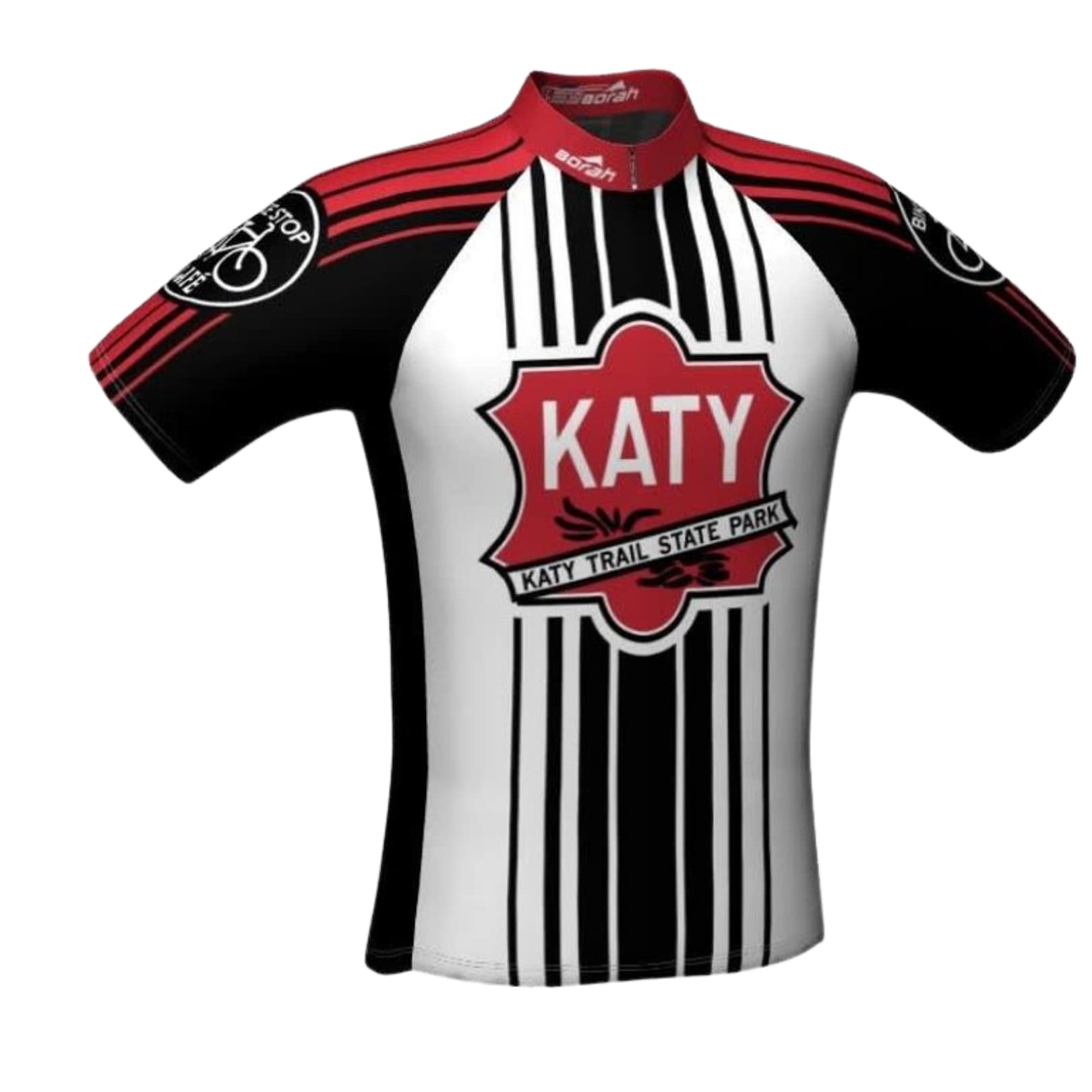 Katy Trail Jersey: Medium, Relaxed Club Fit, M, Bike Stop Cafe Biking Jersey Cycling