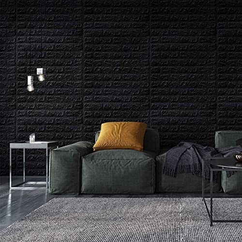 Image of Barebeauty 3D Wall Panel Wallpaper, Self Adhesive PE Foam Brick Sticker, Waterproof Peel & Stick Wall Covering for Home, Bedroom & Living Room Decor, 70 x 77 cm (Pack of 1, 5.8 Sq. Ft. Approx)