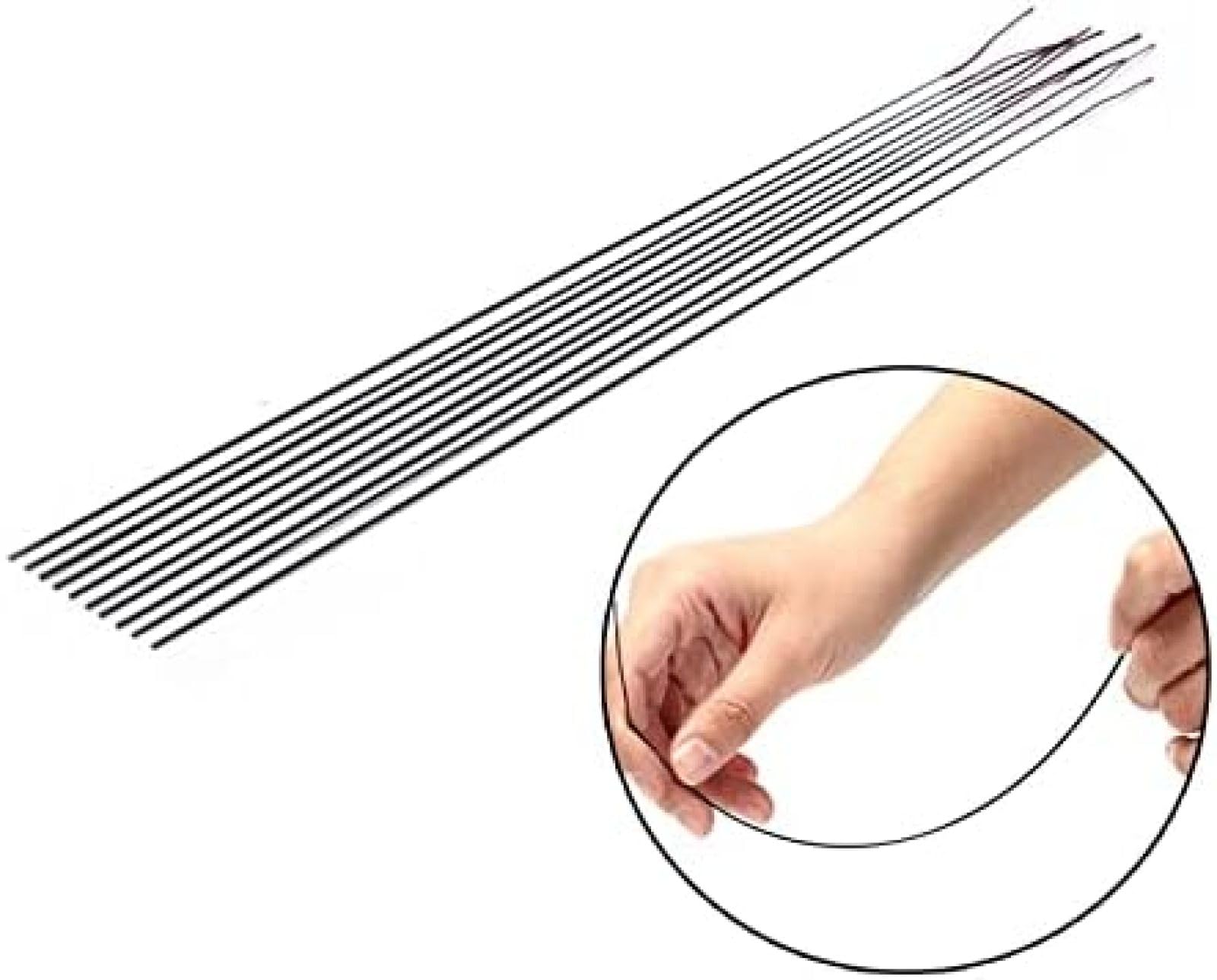 5 Stck 45 cm Angelruten-Spitzen, Ersatzspitze, Angelruten-Spitze, Solides  Und Hohles Carbon-Ruten-Zubehr,Friendly32 : Amazon.de: Sport & Freizeit