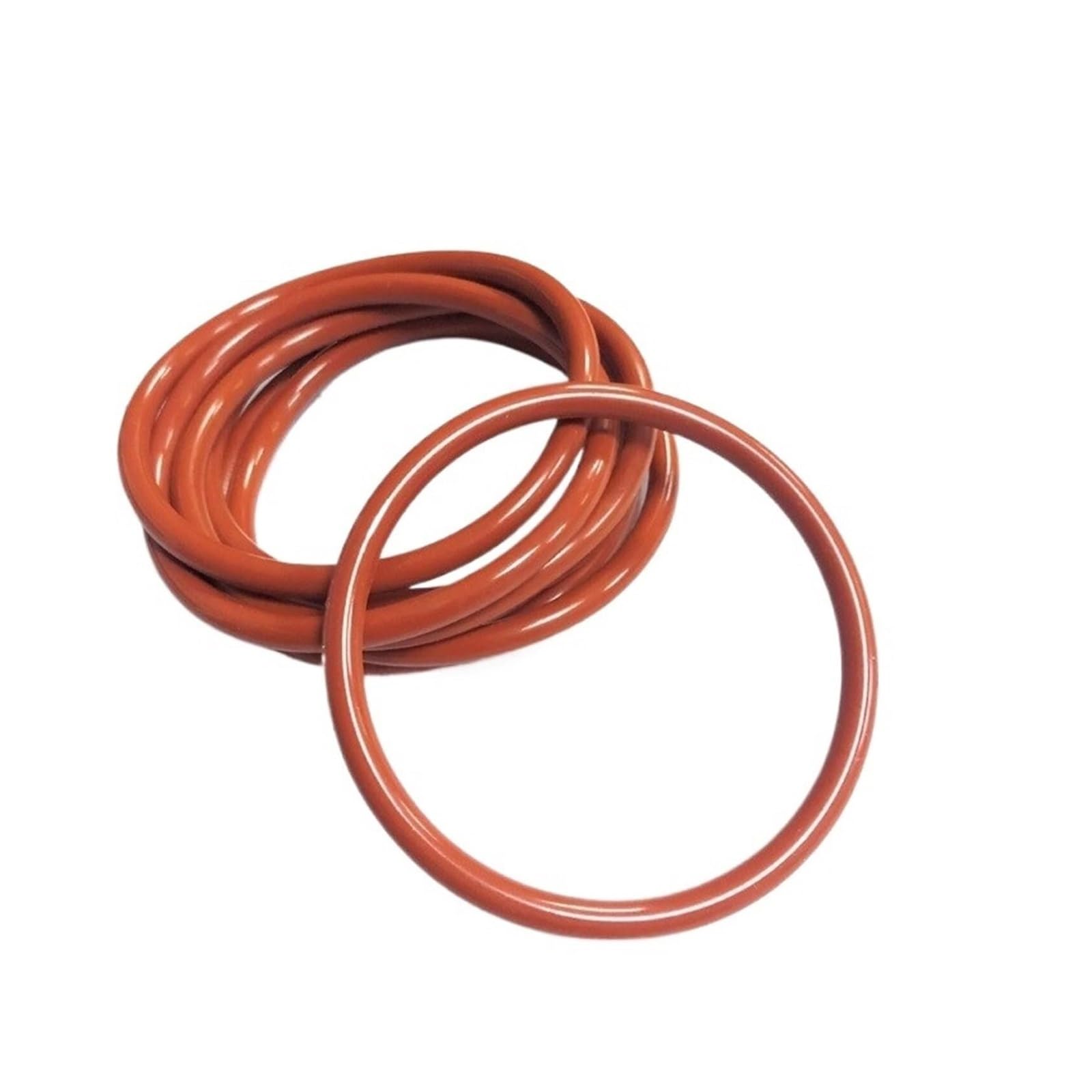 10 Uds. Junta tórica de silicona roja OD5mm-90mm de espesor CS2mm 2,4mm juntas de arandela de anillo impermeables y resistentes al calor,Material Confiable(OD 16MM-CS 2.4MM)