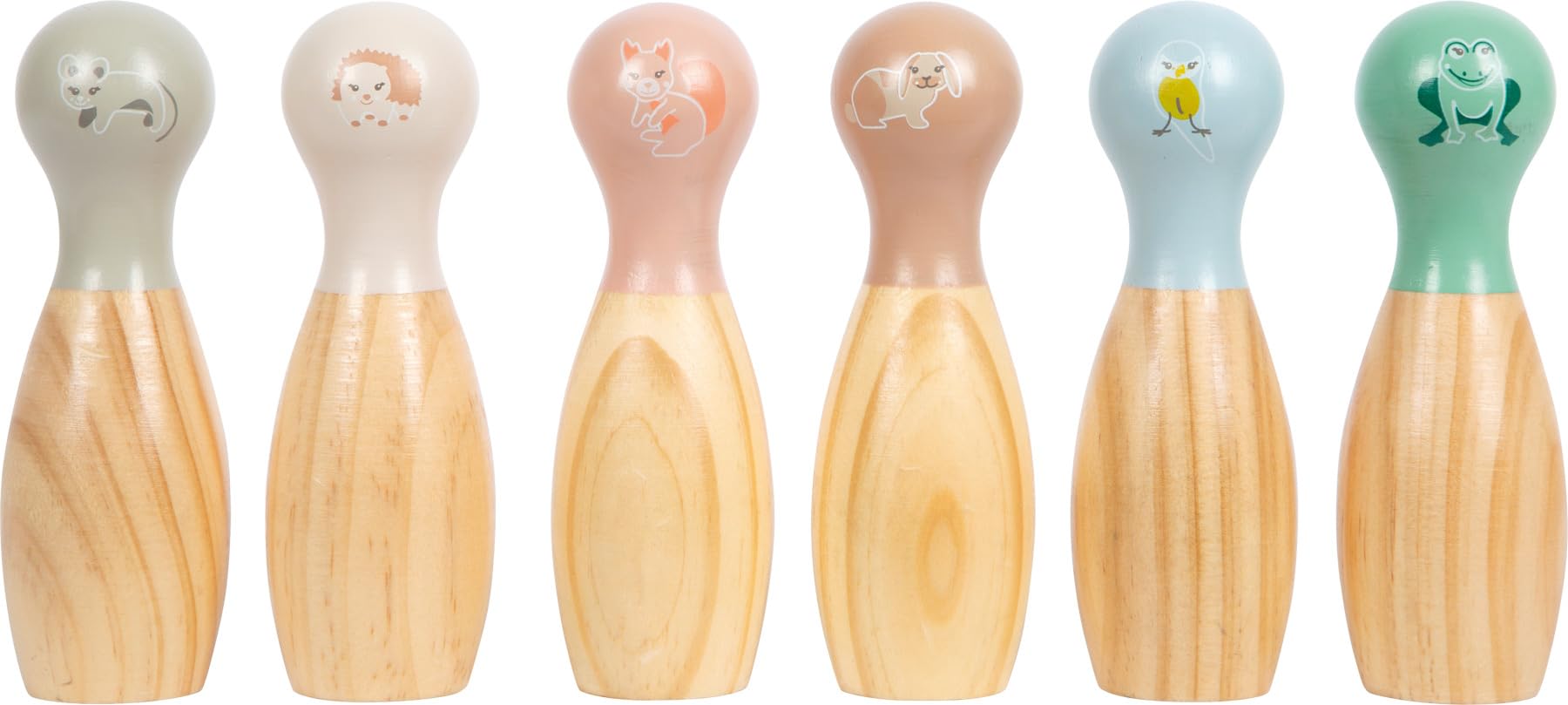 Small Foot Jeu de quilles « Garden Buddies » en Bois, avec des Motifs d'animaux, pour Les Enfants à partir de 3 Ans, 12644