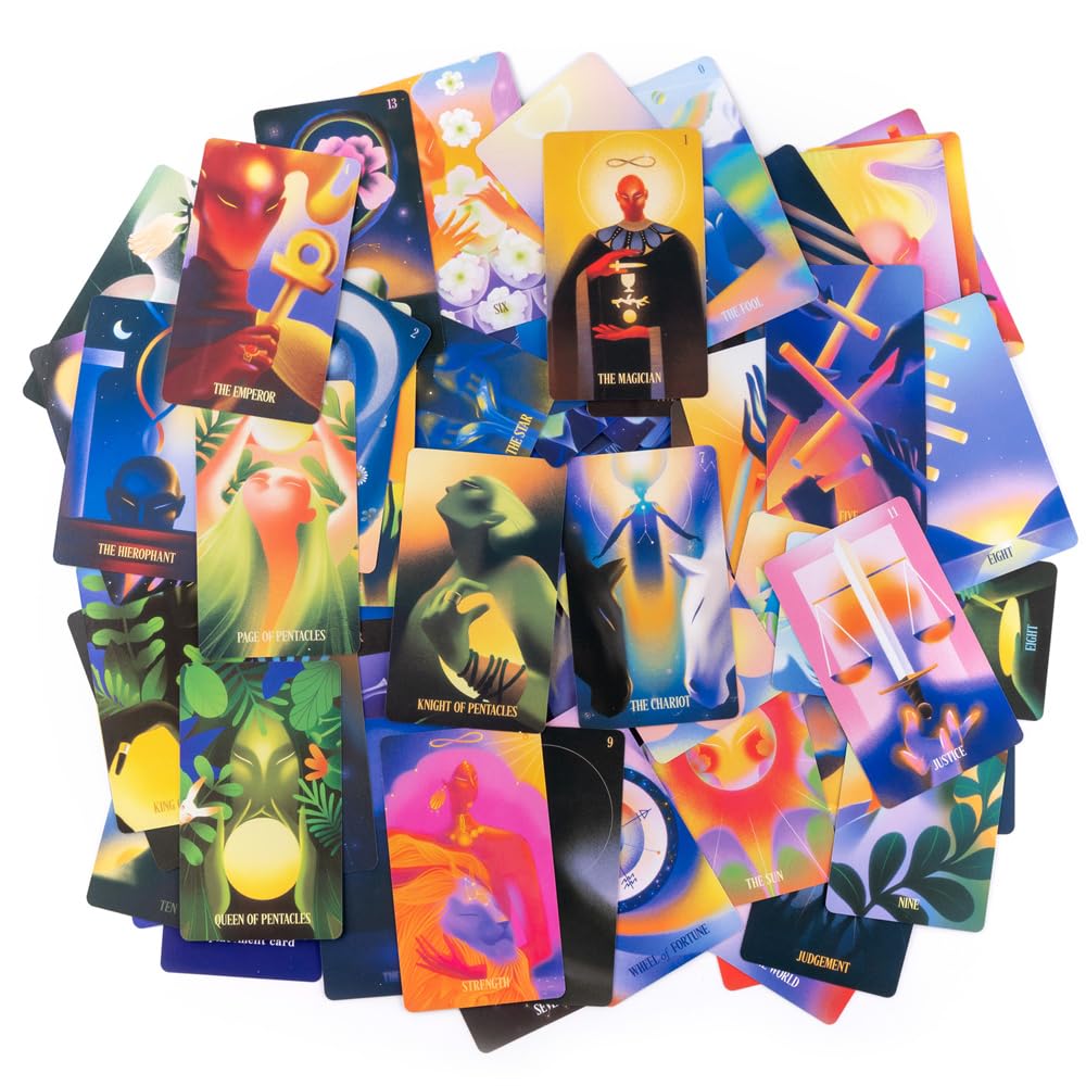 JCAKES Dream Vision Tarot 78 Tarot Cards With Meanings On Them