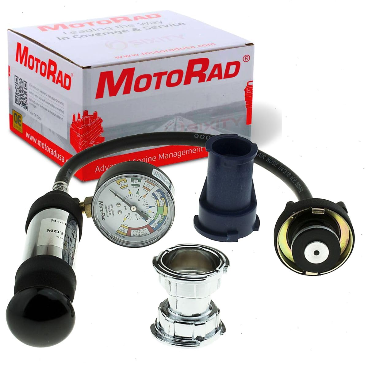 MotoRad Coolant System Pressure Tester compatible with Subaru Outback 2000-2013