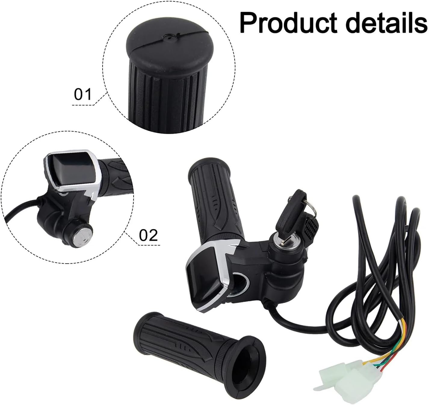 Ebike 36V Throttle Kit Electric Bike Throttle Urban Commuting Suitable Multiple V(48V)
