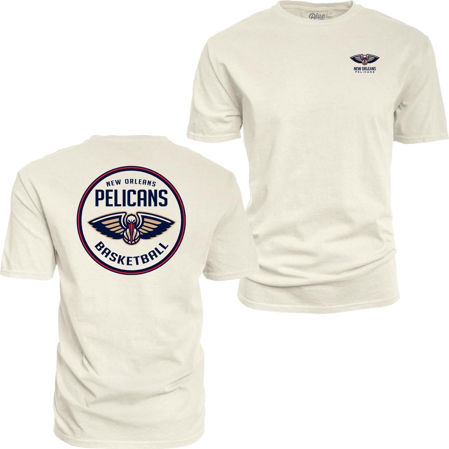 Blue 84 NBA Officially Licensed T-Shirt Ringspun Front/Back Ivory