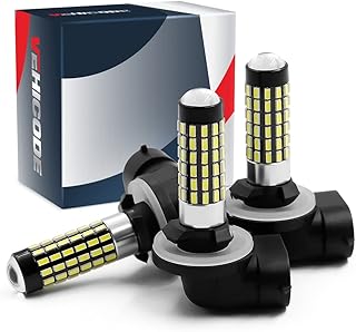 VehiCode 881 886 LED Bulb ATV Headlight Replacement for Polaris Sportsman 570 550 500 450 400 600 700 800 850 Offroad LED Light 896 894 862 889 H27W/2 White High Low Beam Conversion Kit (3 Pack)