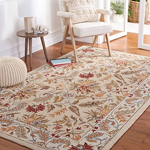 Safavieh Traditionell Teppich für Wohnzimmer, Esszimmer, Schlafzimmer - Chelsea Collection, Kurzer Flor, Elfenbein, 200 x 300 cm Safavieh Traditionell Teppich für Wohnzimmer, Esszimmer, Schlafzimmer - Chelsea Collection, Kurzer Flor, Elfenbein, 200 x 300 cm