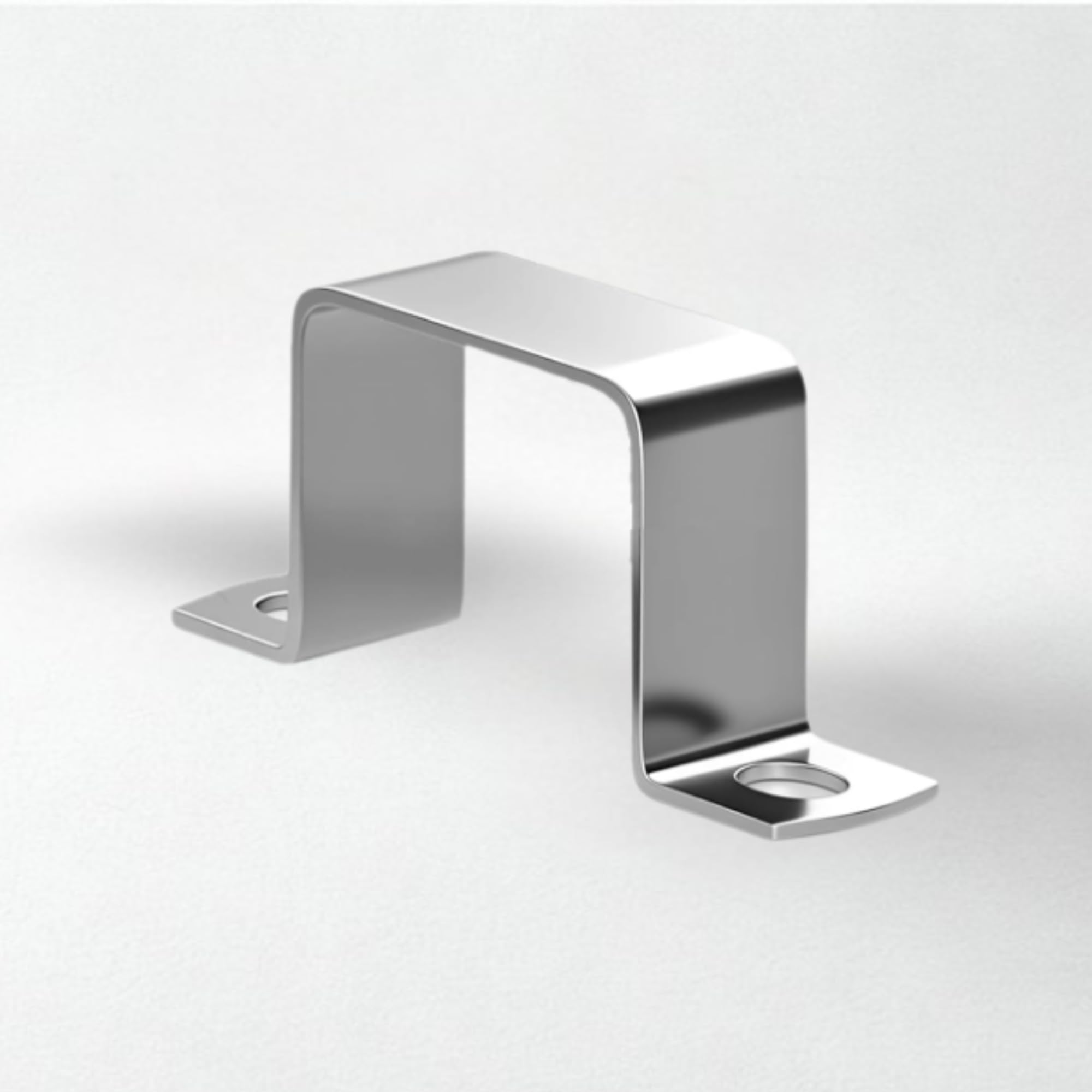 [Kit 12 Pezzi] Collare in acciaio zincato per fissaggio laterale a muro per palo QUADRO 50X50 mm