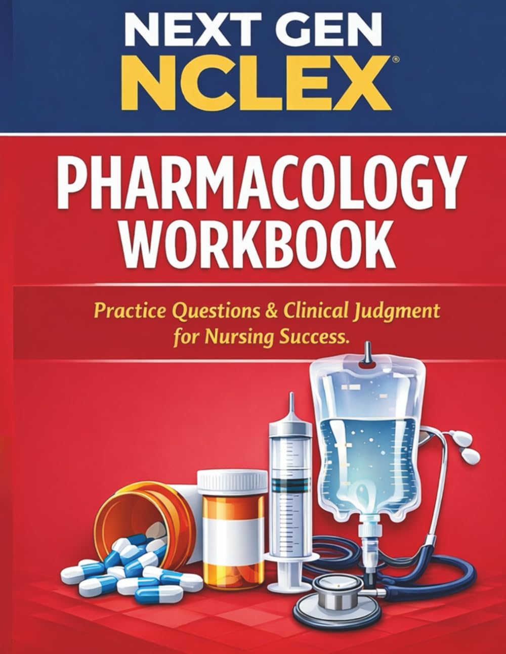 Next Gen NCLEX Pharmacology Workbook: Practice Questions & Clinical Judgment for Nursing Success
