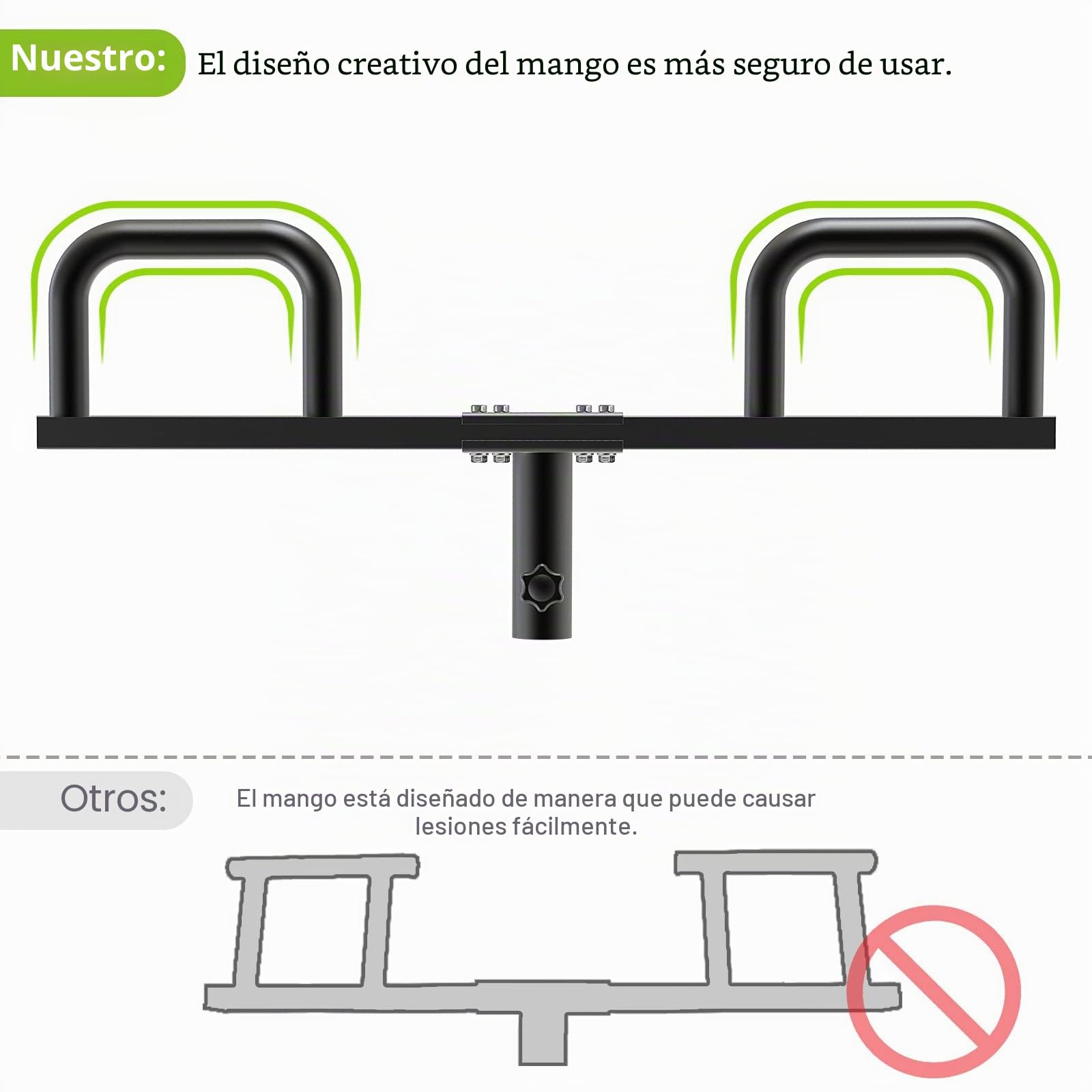 Kipika Viking Press - Accesorio para minas terrestres - Agarre 3 en 1 para entrenamiento versátil, compatible con barra olímpica, gimnasio en casa, esencial para peso muerto, sentadillas y remas