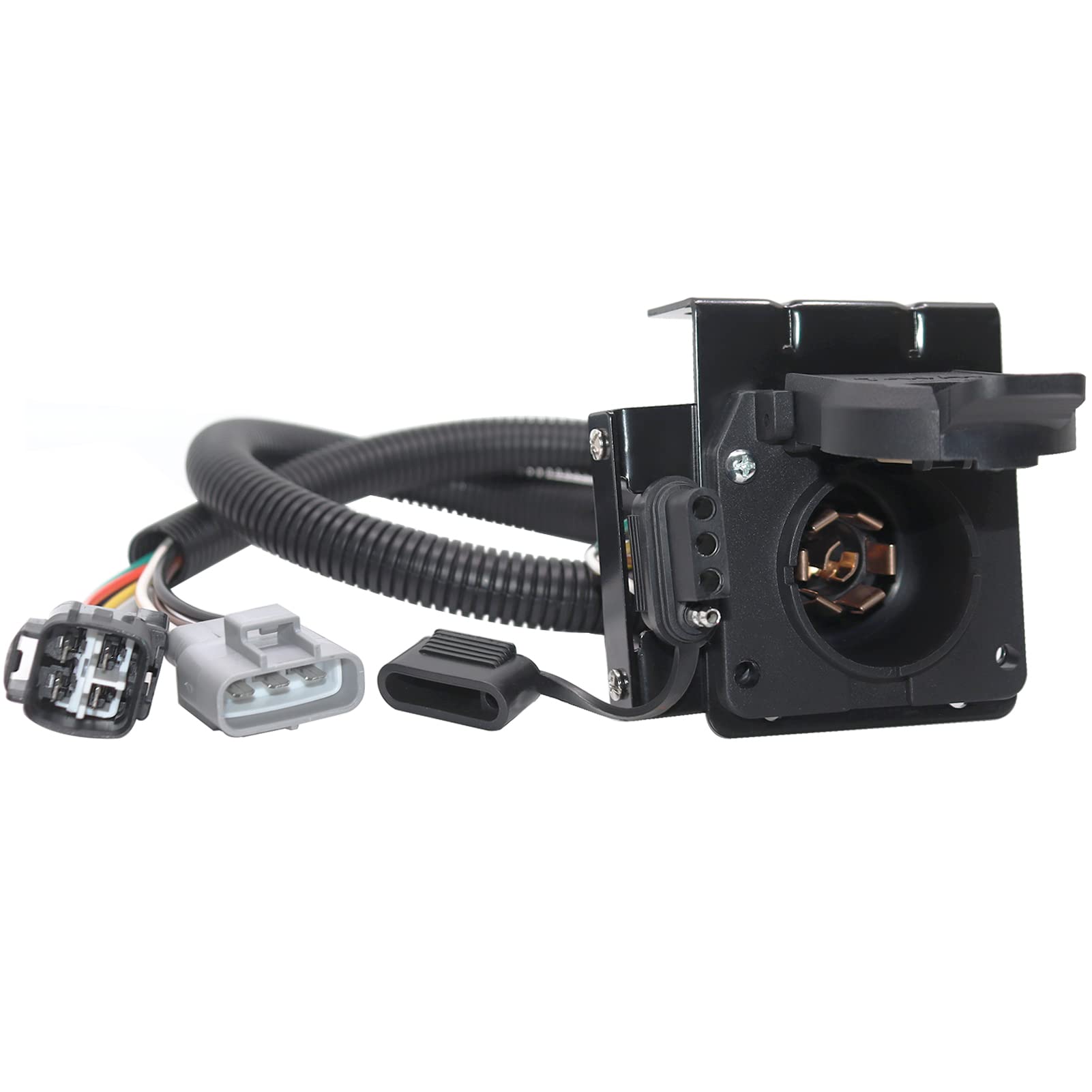 CARROFIX Multi-Tow 7 RV Blade and 4 Way Flat Trailer Connector Custom Fit Vehicle Wiring Harness Fits for 2010 - 2014 Toyota 4Runner / Lexus GX 460 with Factory Tow Package