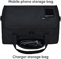 Vista 4 de Funda de transporte portátil para viaje, compatible con Ultimate Ears Hyperboom Altavoz Bluetooth inalámbrico portátil y doméstico (negro)