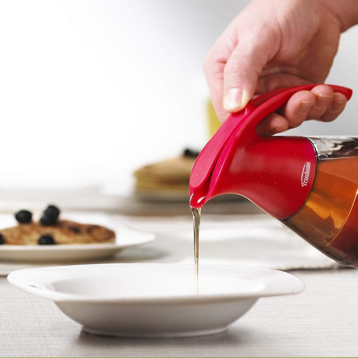 Trudeau Maison Syrup Dispenser, Red