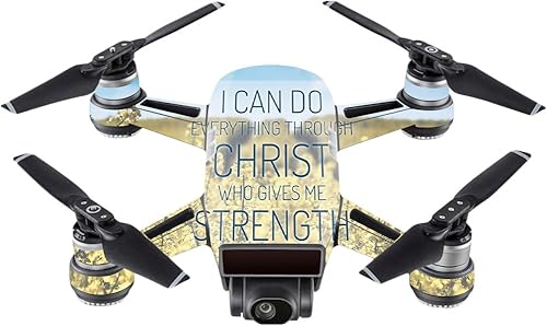 MightySkins - Pegatina para piel (compatible con DJI, 100 unidades), color negro), DJSP-Through Christ