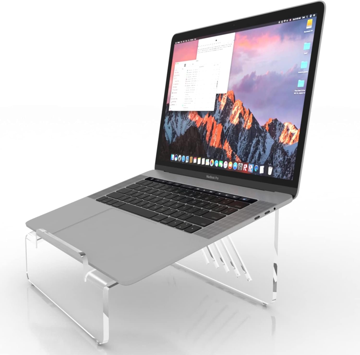 Vray Designs LLC 6MM Thick Clear Acrylic Laptop Stand