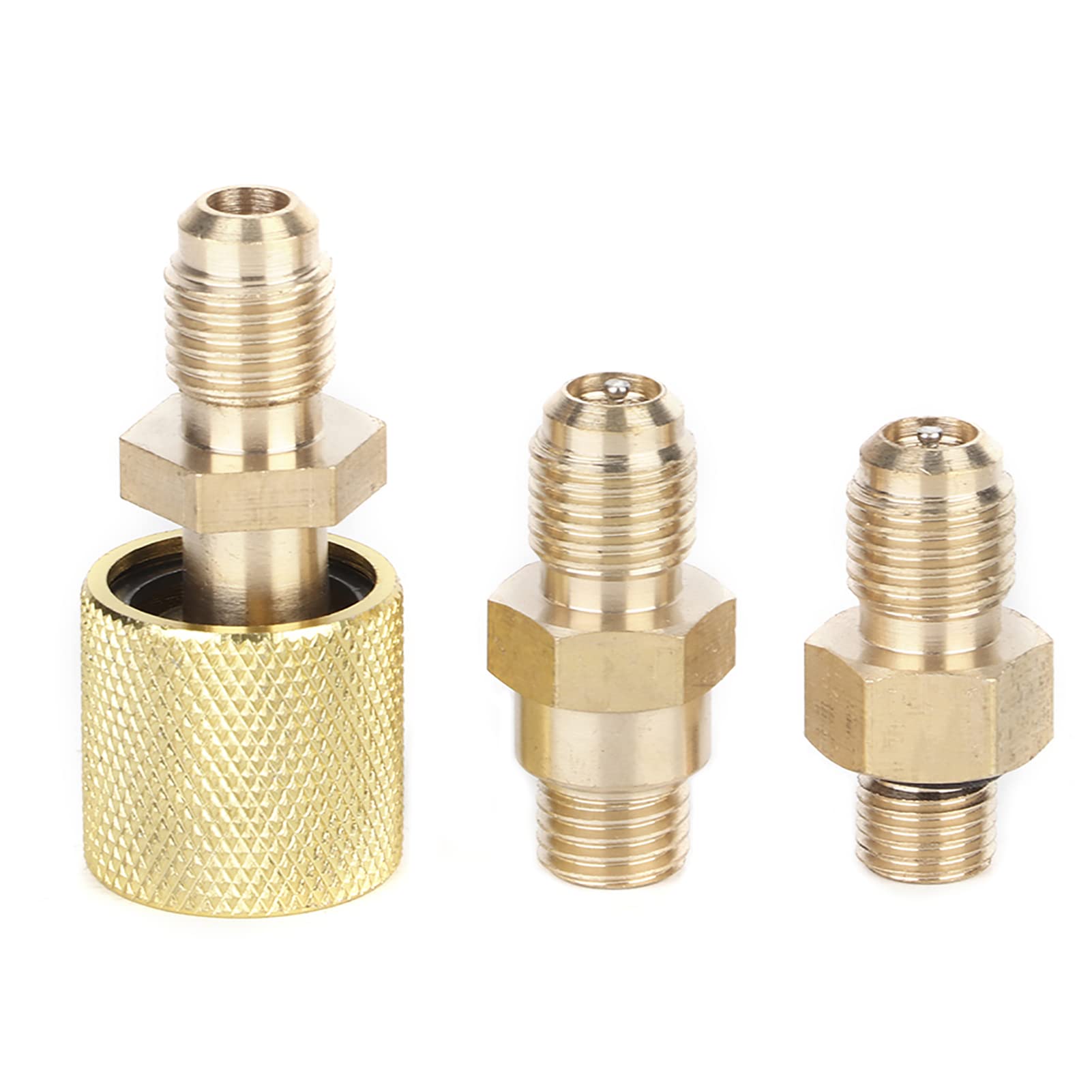 BORDSTRACT Adaptateur R134a, 8 Pièces R12 Connecteur Rapide Réservoir De Réfrigérant Pompe à Vide Port Adaptateur De Connexion Ensemble pour Climatiseur