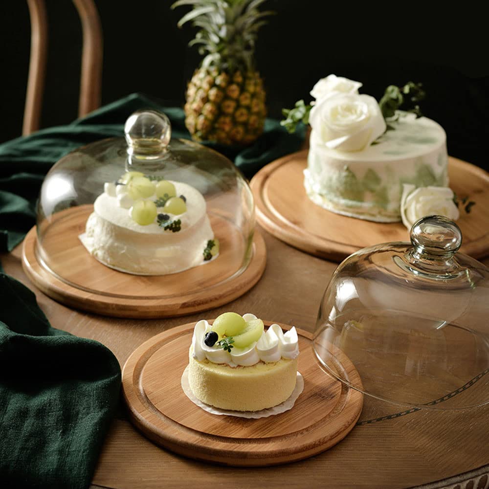 Amazon.com: KVMORZE 7.1''Glass Dessert Dome with Base, Mini