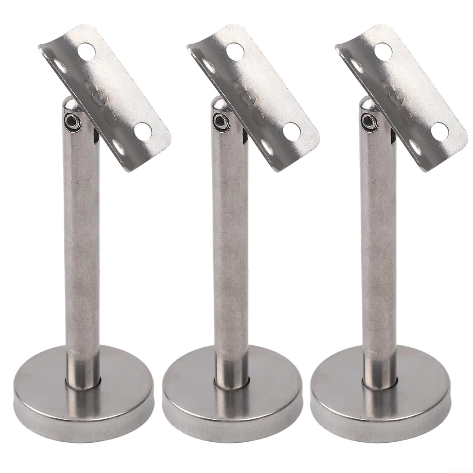 AIKEOU Stainless Steel Adjustable Column Bracket for Handrail Use on Staircases and Landings Made from 304 Grade Material,120mm-A