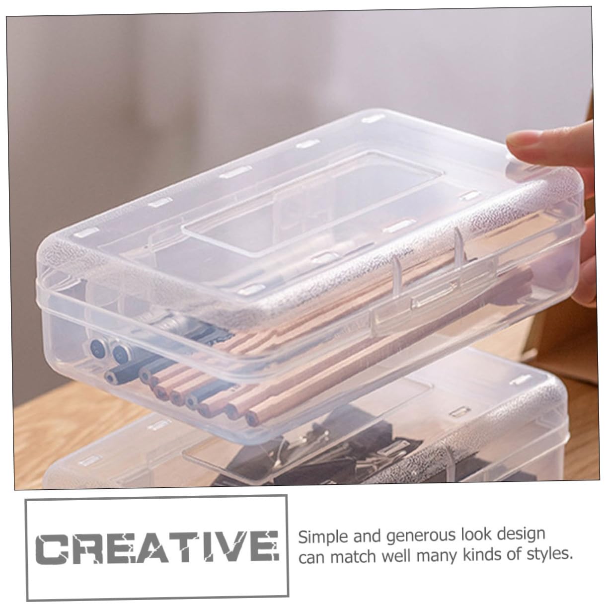 Alipis Astuccio Trasparente in Plastica Pp, Set 6 Pezzi, Organizer Scuola | Contenitore Plastica Trasparente, Scatola Plastica Trasparente, Festival Birra Decor Back To School Party