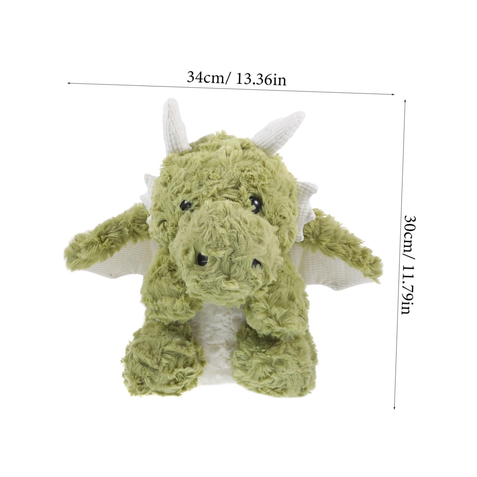 Juguete de Peluche de Dinosaurio Verde, 1 Pieza, Felpa y Algodón PP