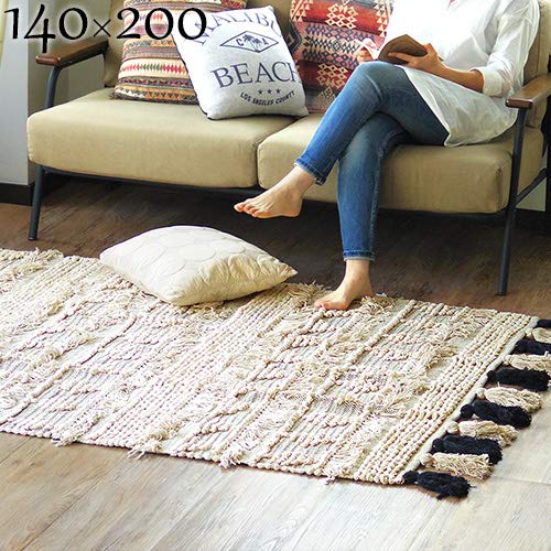 Amazon | amabro FLINGE RUG Living アマブロ フリンジラグ 140×200cm