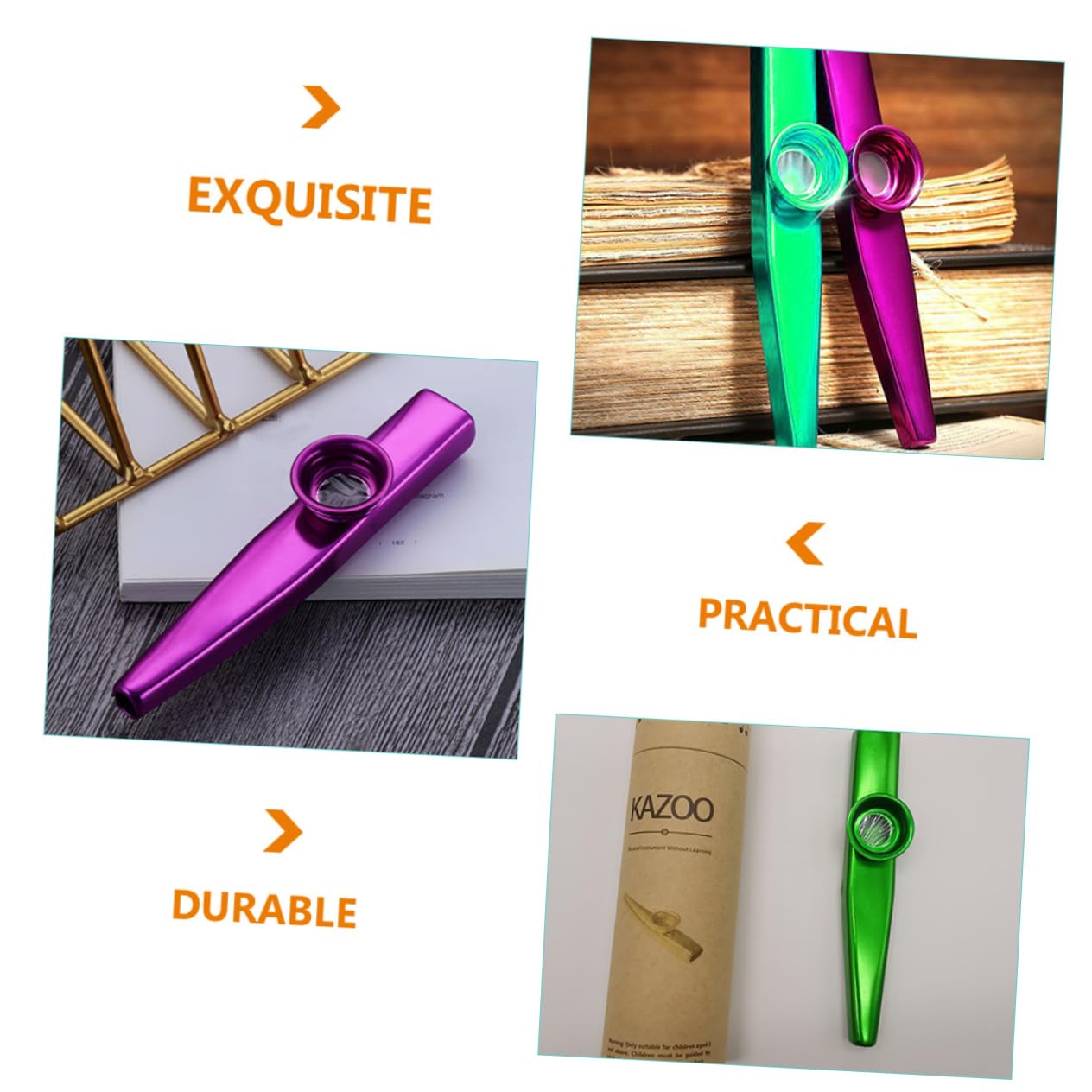 Abaodam 1Set Kazoo for Music Lovers Durable Kazoo Instruments for Teens and Adults Easy to Play Great for Parties and