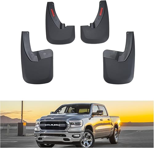 Kiwi Master Aletas de barro compatibles con Dodge Ram 150025003500 2009-18, Ram 1500 Classic 2019-2024 Heavy Duty protectores de barro delanteros y