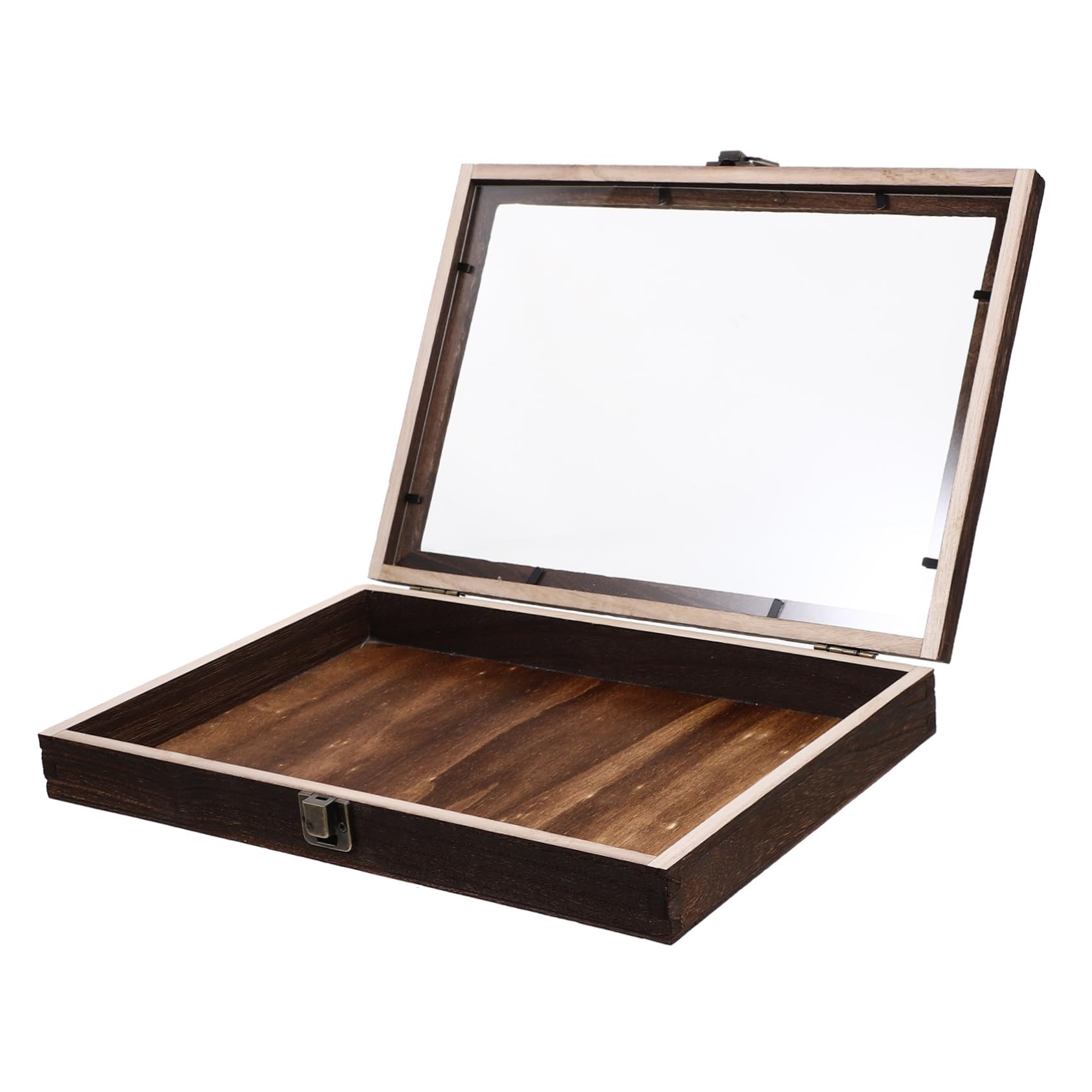 VALICLUD 1pc Box Specimen Display Box Boxes Decoration Storage Containers Small Display Cabinet Tabletop Display Case Specimen Drawer Insect Display Case Pin Display Case Wooden Coffee