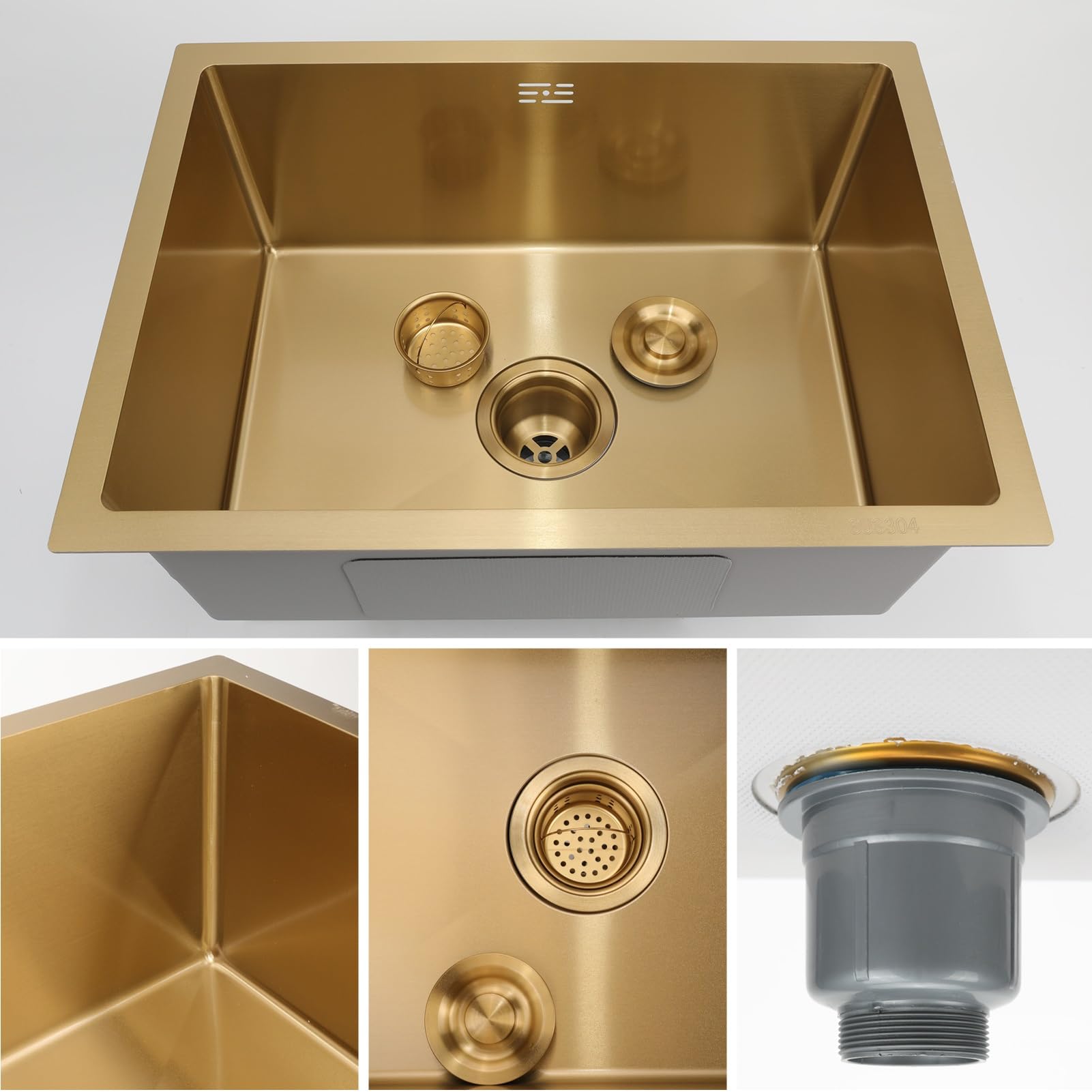 GraniteMy Universal Granieten Grote Witte Spoelbak 74x40 Cm Wit Opbouw Onderbouw En Vlakinbouw Met Gouden Plug 1208967163 GraniteMy Universal Granieten Grote Witte Spoelbak 74x40 Cm Wit Opbouw Onderbouw En Vlakinbouw Met Gouden Plug 1208967163