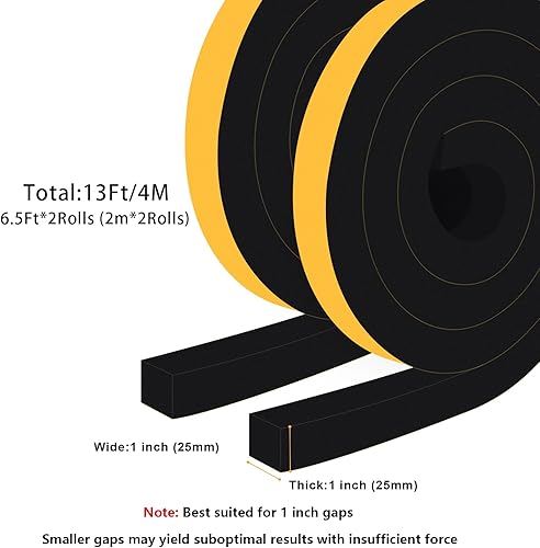 Miniatura 6 de Burlete aislante de ventana de celda cerrada, cinta aislante para puerta, burlete insonorizado de puerta, cinta adhesiva de espuma para juntas,