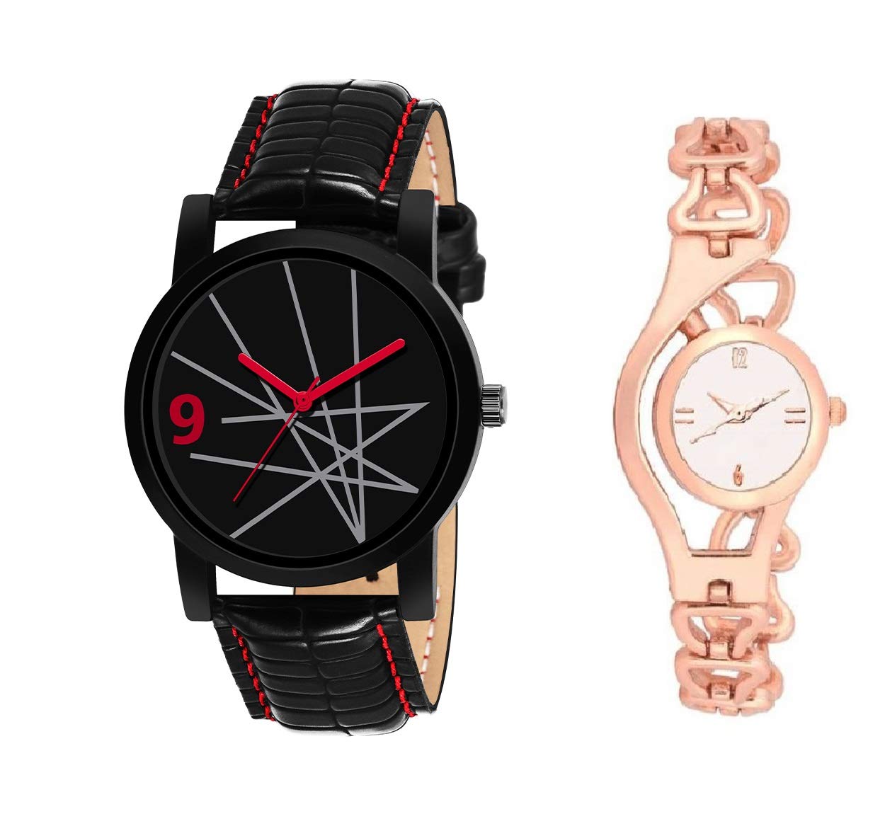 RPS FASHION WITH DEVICE OF R Analog Black and Rosegold Chain Watch for Couple (B0851FB1VD) Amazon Price History, Amazon Price Tracker
