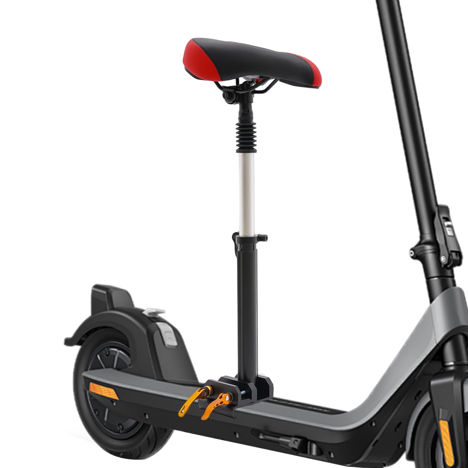 lieroda Adjustable Electric Scooter Seat, Foldable Shock-Absorbing Saddle Cushion, Universal E-Scooter Seat Attachment Holds Up To 100kg