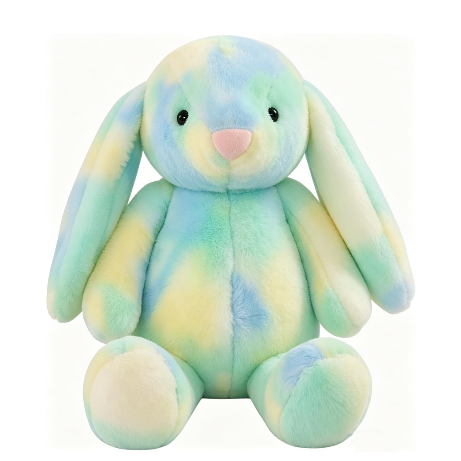 ToqoGeri Green Bunny Plush Toy, 25cm Soft Stuffed Rabbit Teddy For Family, Cuddly Bunny Toy For Bedroom Decor, Holiday Birthday Easter For Family