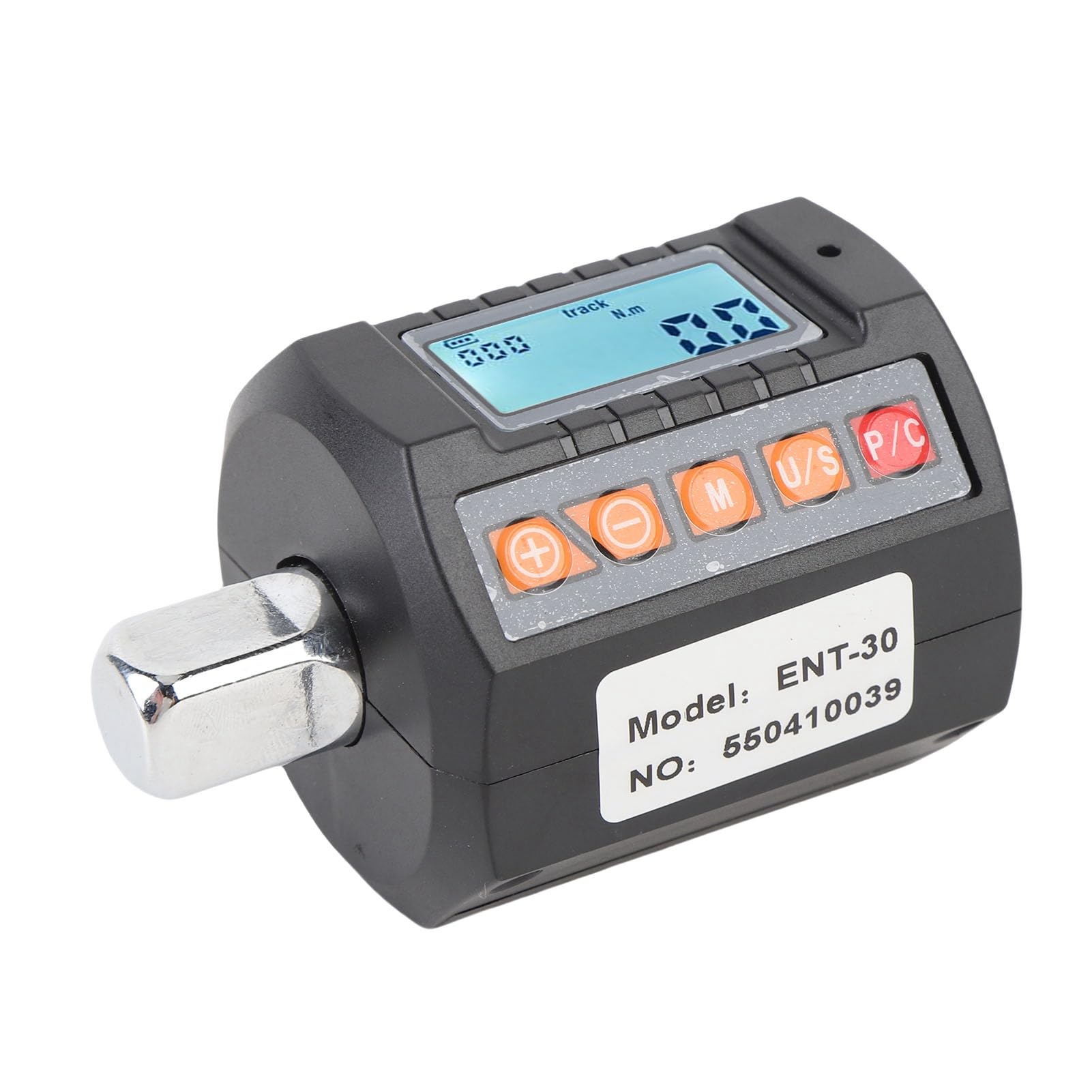 Cyfrowy Klucz Dynamometryczny, Narzędzie o Wysokiej Dokładności z Napędem 0,9 30 Nm 1/2 Cala, Klucz Dynamometryczny z Wyświetlaczem LED z Adapterami 1/4 Cala 3/8 do Naprawy Motocykli
