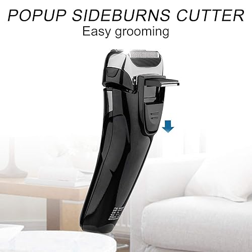 Miniatura 7 de Afeitadora eléctrica de carga USB inalámbrica para hombres, recortadora de barba portátil para uso diario en el hogar o salón