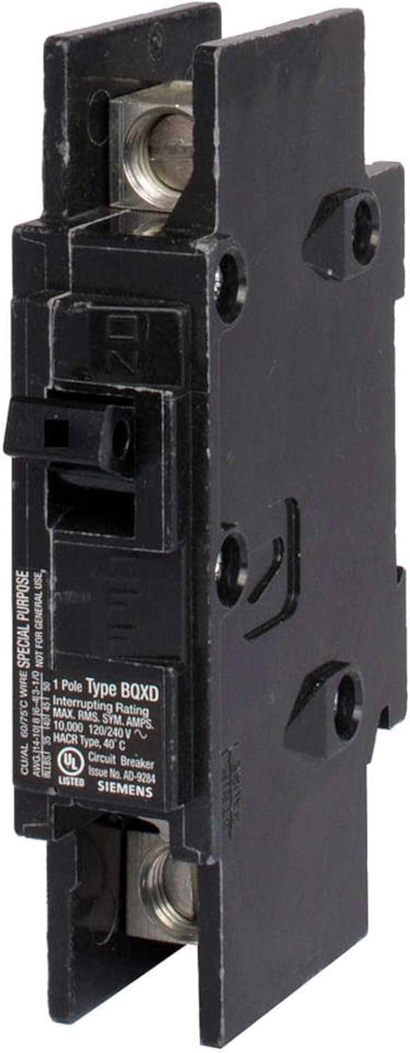 Siemens BQ1B010 10-Amp Single Pole 120-Volt10KAIC Lug In/Lug Out Breaker