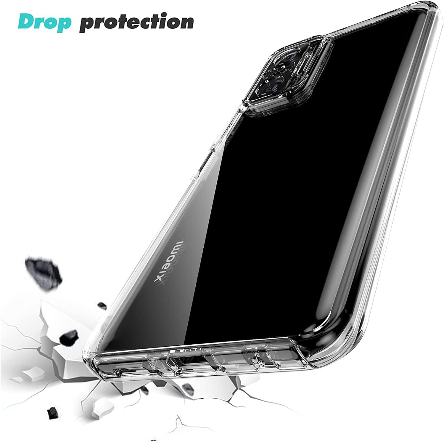 COPHONE - Cover per Huawei P40 100% trasparente a 360 gradi protezione