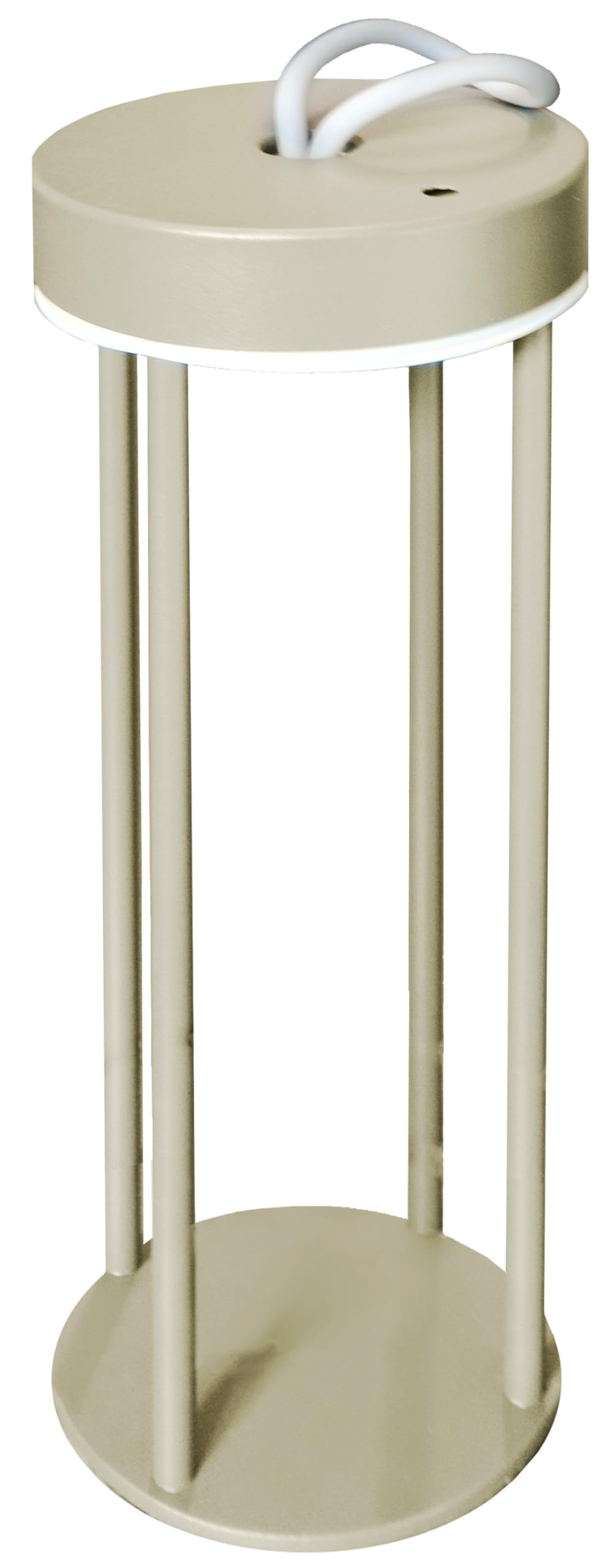 Majestic GEMMA AV - Lampada LED da tavolo o appendibile tramite gancio in silicone, Luce Calda-Naturale-Fredda, Adatta per interni ed esterni IP54, batteria ricaricabile, Avorio
